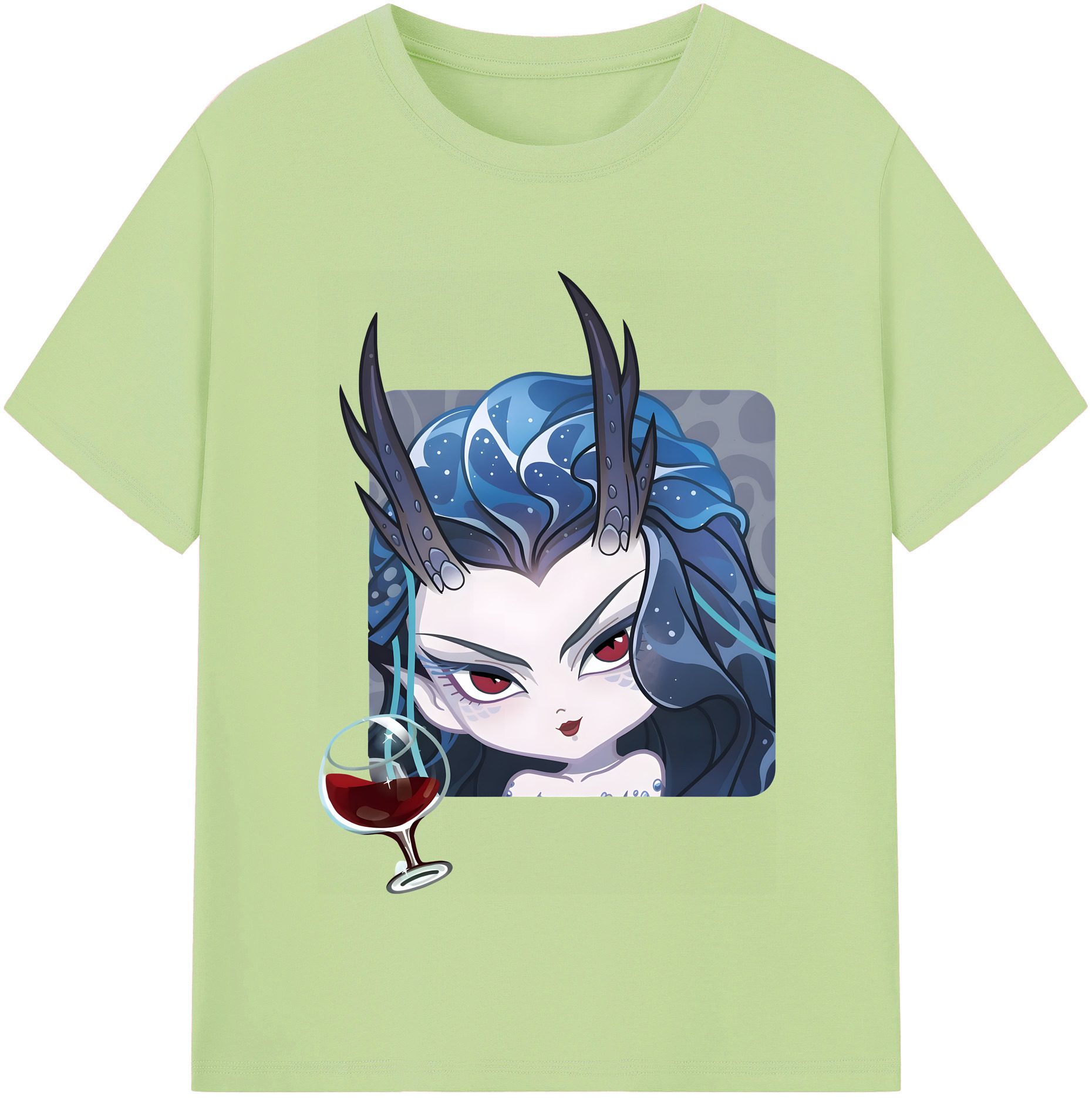 （画像用） Ne Zha 2 ナタ 魔童の大暴れ 綿100％半袖Tシャツ（フロントプリント）